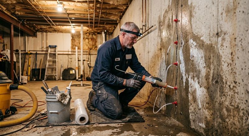 Leaking Basement Repair in Greenville, SC
